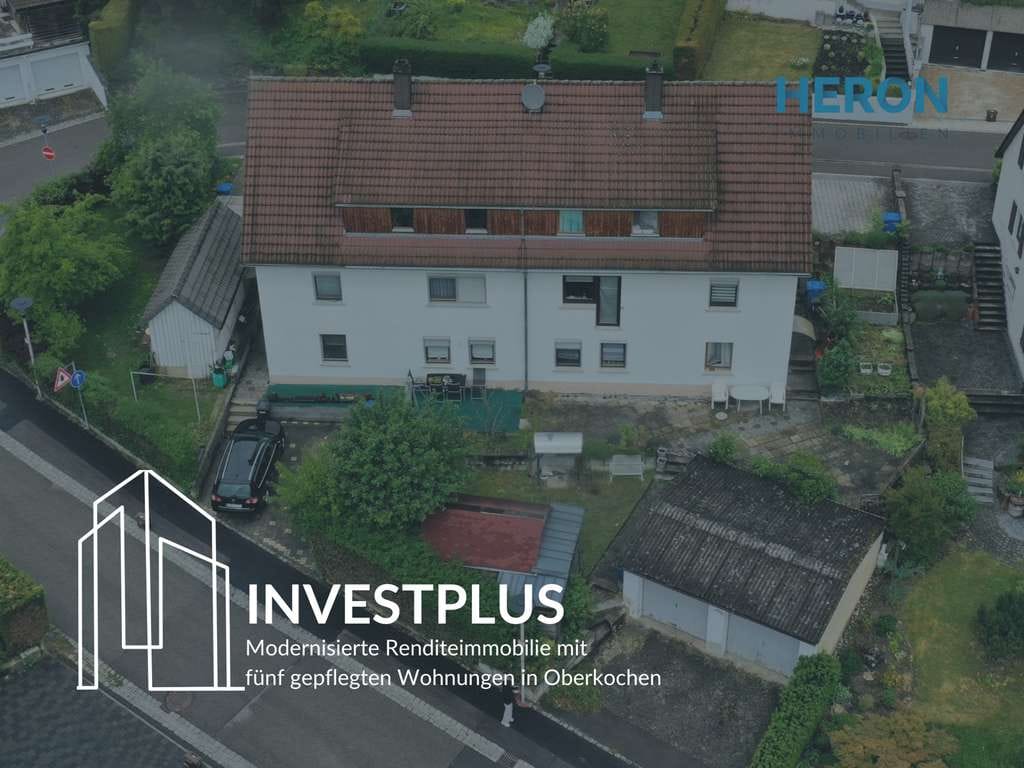 Immobilie in Oberkochen - INVESTPLUS – Modernisierte Renditeimmobilie mit fünf gepflegten Wohnungen in Oberkochen - Bild 1