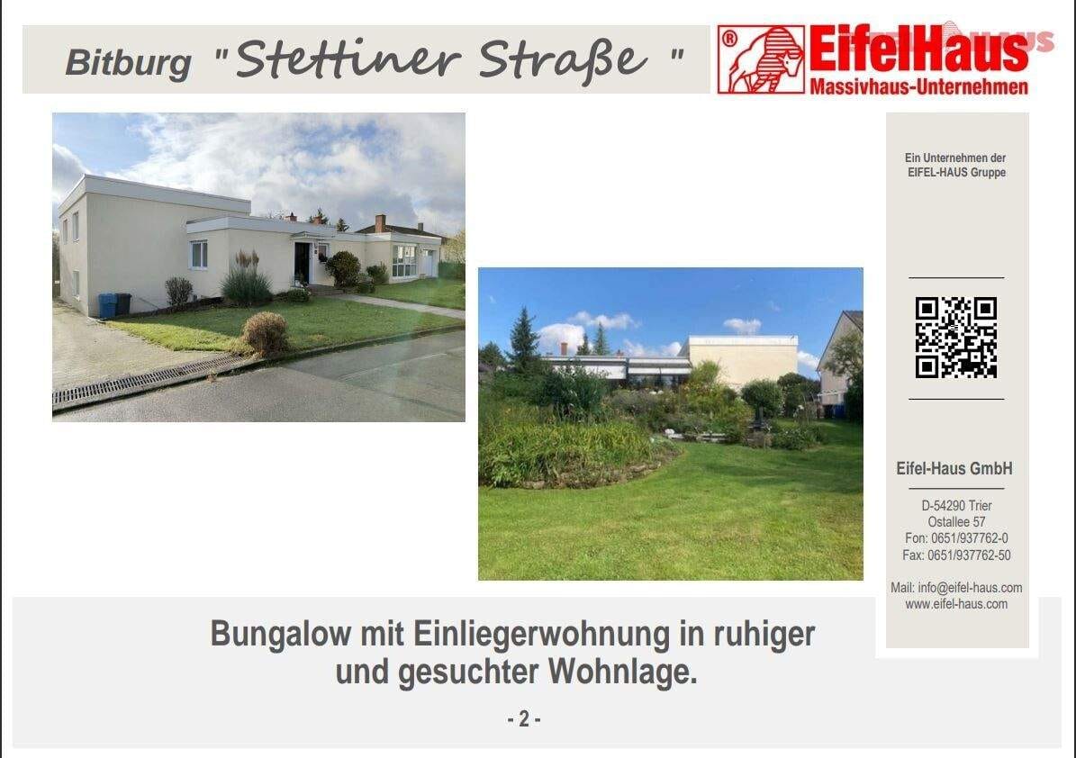 Immobilie in Bitburg - Bungalow mit Einliegerwohnung zu verkaufen - Bild 1