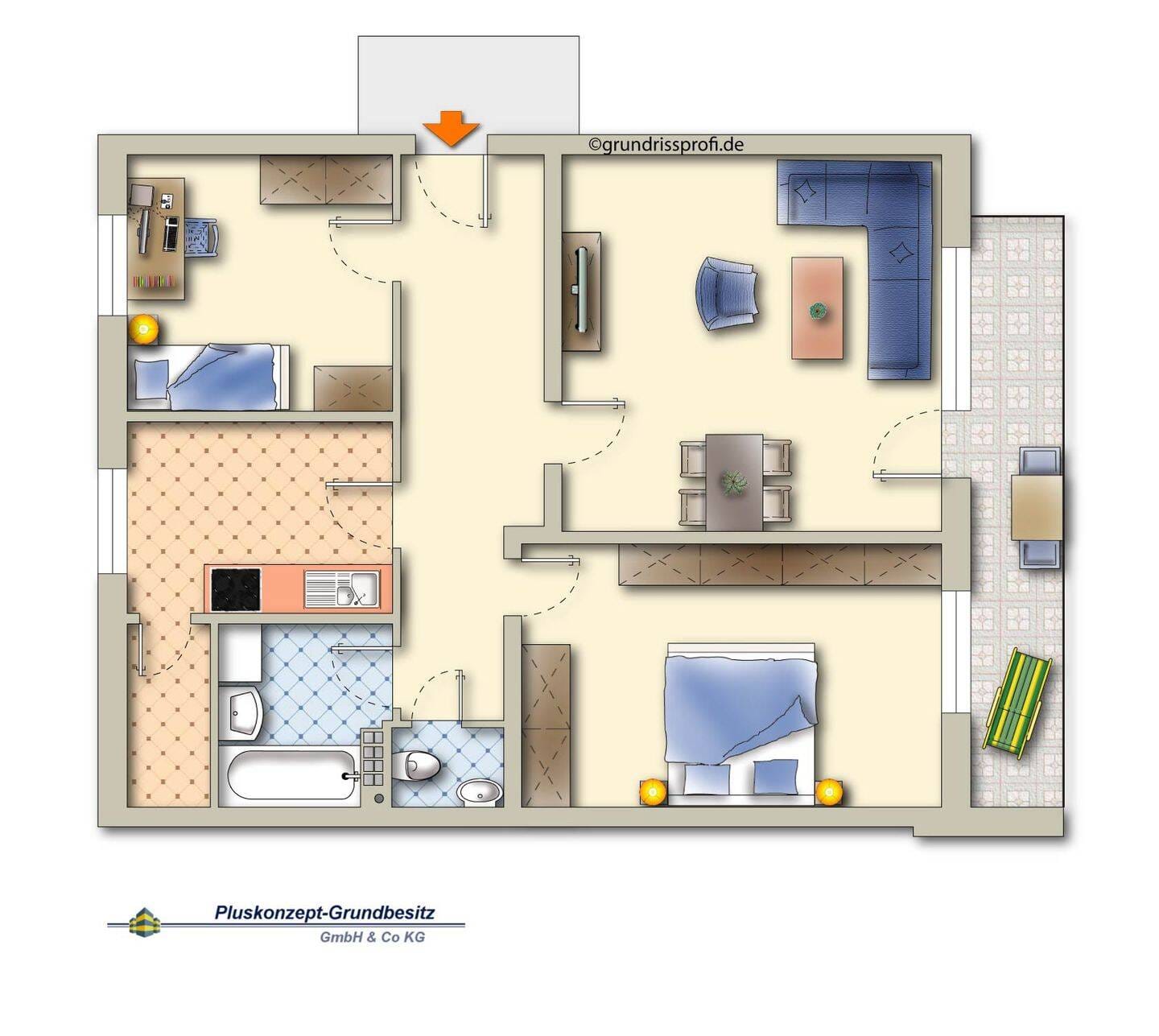 Immobilie in Soltau - Gepflegte 3-Zimmer-Wohnung als attraktives Anlageobjekt in ruhiger Lage - Bild 3