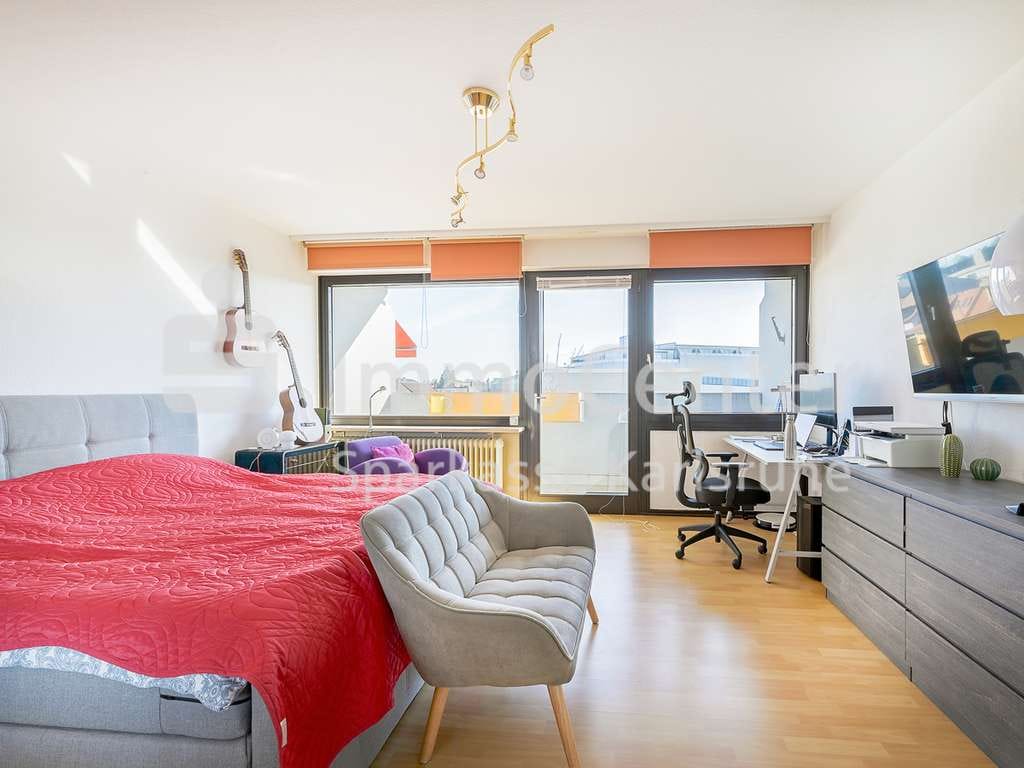 Immobilie in Karlsruhe - Top-Lage Karlsruhe City: Vermietete 1-Zimmer-Wohnung mit Balkon nahe Europaplatz - Bild 0