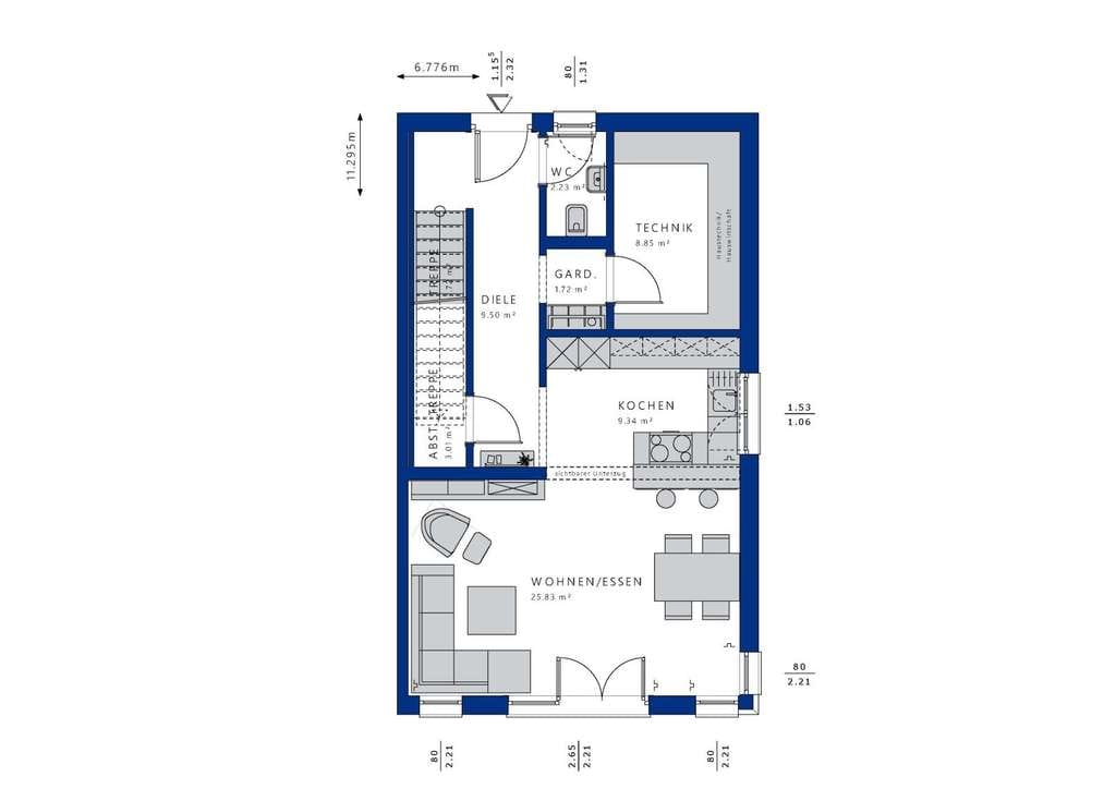 Immobilie in Umkirch - Wunderschönes Reihenmittelhaus inkl. Grundstück in Umkirch - sofort bebaubar ! - Bild 3