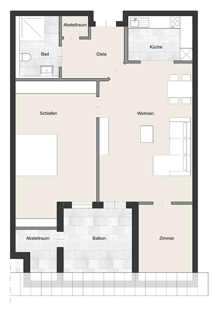 Immobilie in Bad Überkingen - Großzügige Seniorenwohnung mit schöner Terrasse - Bild 3