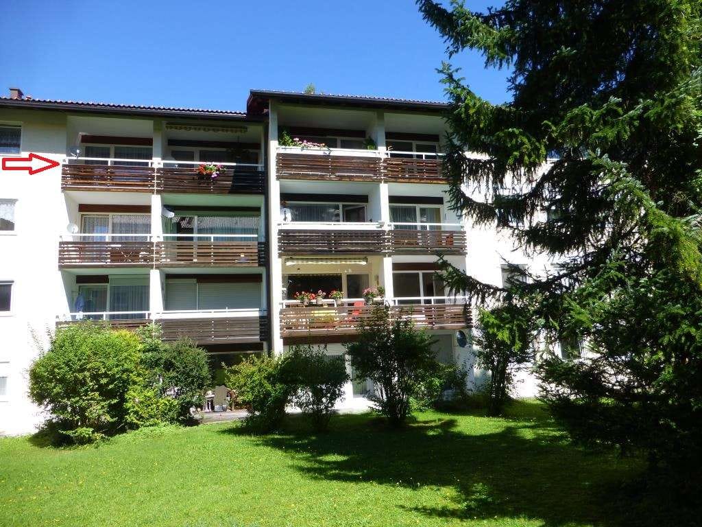 Immobilie in Kochel am See - Kochel am See, schönes 1 Zimmer Apartment mit Süd-Balkon, ruhig gelegen am Waldrand, ohne Provision! - Bild 3