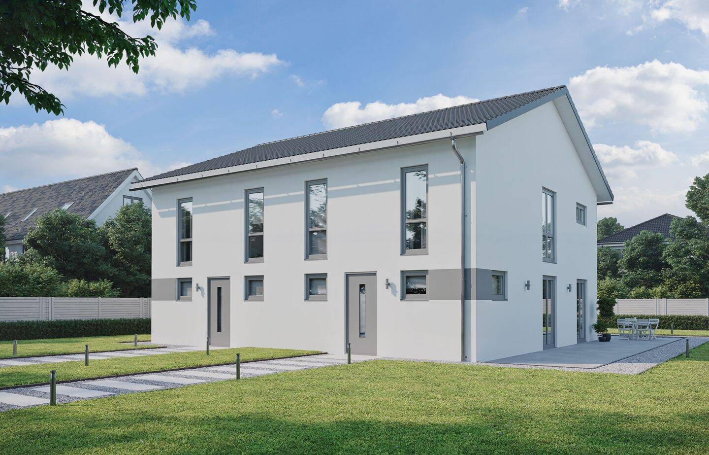 Immobilie in Oberhausen-Rheinhausen - Oberhausen-Rheinhausen – Neubau Doppelhaushälfte in ruhiger Lage - Bild 2