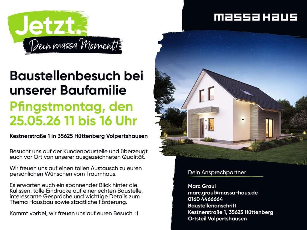 Immobilie in Reiskirchen - 💚 Achtung! 🏗️🏡 Bauwillige aufgepasst! 🚧 Tolles EFH als Effizienzhaus mit Eigenleistung! - Bild 0