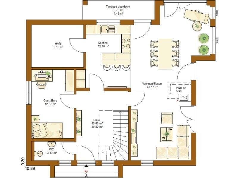 Immobilie in Mickhausen - Alleinstehendes luxuriöses EFH Life158,, bezugsfertig wie abgebildet, zzgl. NK, mit familiengerechter Raumaufteilung und Wintergarten - Bild 1
