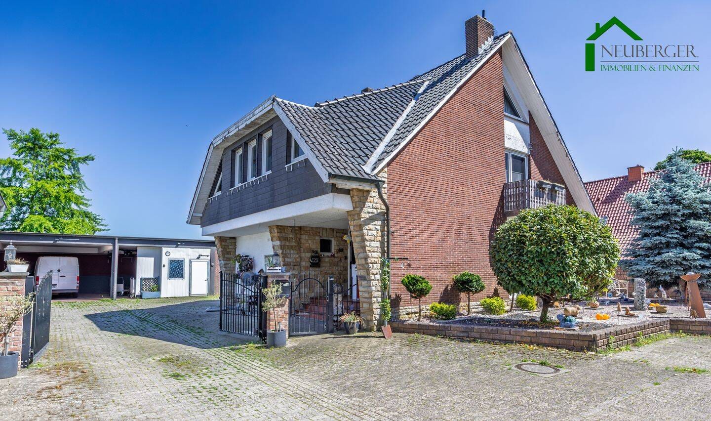 Immobilie in Badbergen - Großzügiges, modernisiertes  Wohnhaus mit Halle auf weitläufigem Eckgrundstück - Bild 0