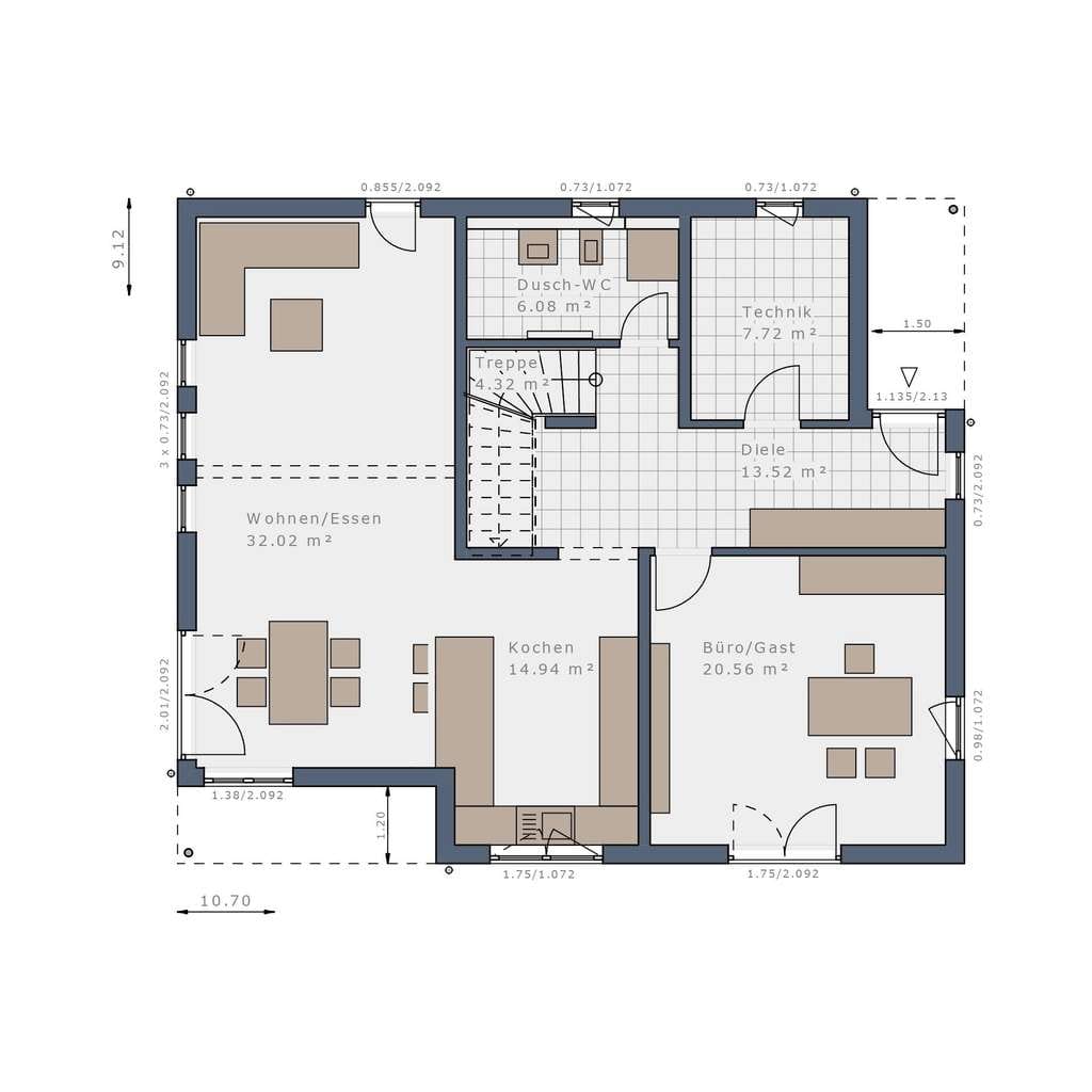 Immobilie in Künzell - Ih neues schlüsselfertiges Zuhause: Modernes Wohnen mit Stil und Komfort in bester Lage! - Bild 4