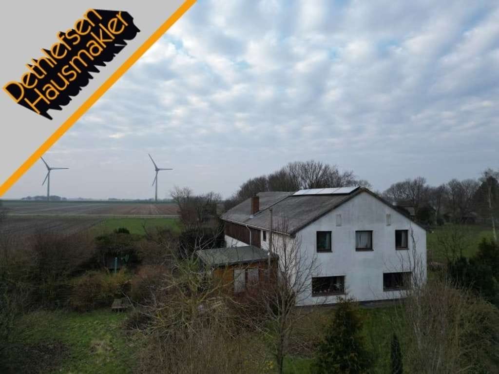 Immobilie in Schülp - Verkauf eines ehemaligen Bauernhauses mit Wiesenblick in Nordseenähe bei Wesselburen, Kreis Dithm. - Bild 0