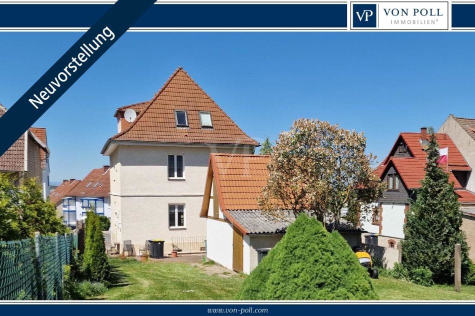 Immobilie in Bleicherode - Großzügiges zentrales Stadthaus - für bis zu zwei Familien ideal gelegen, mit großem Grundstück - Bild 0