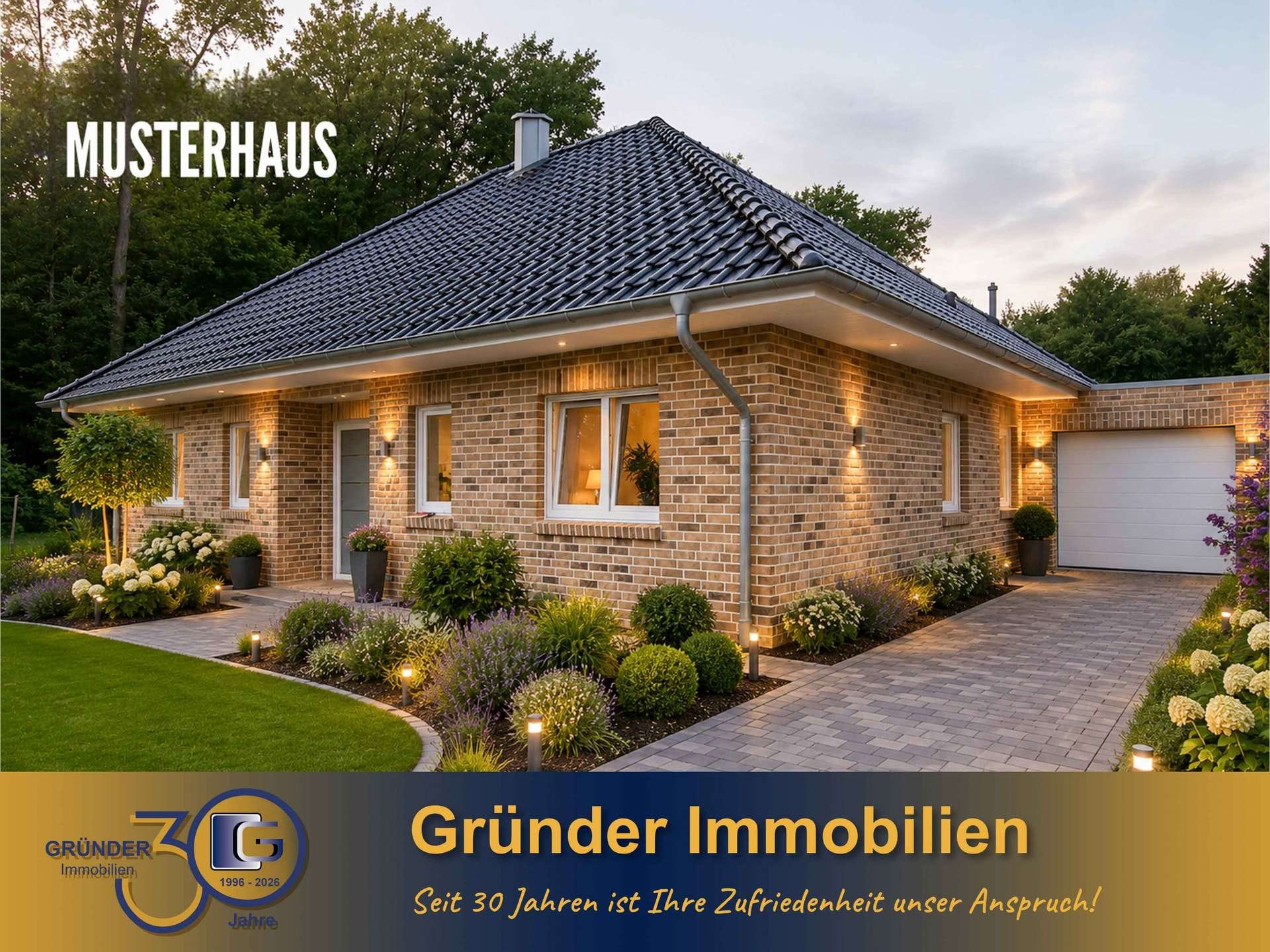 Immobilie in Walchum - Provisionsfrei für Käufer! Ansprechender Neubau – Walmdachbungalow top Ausstattung - Bild 0
