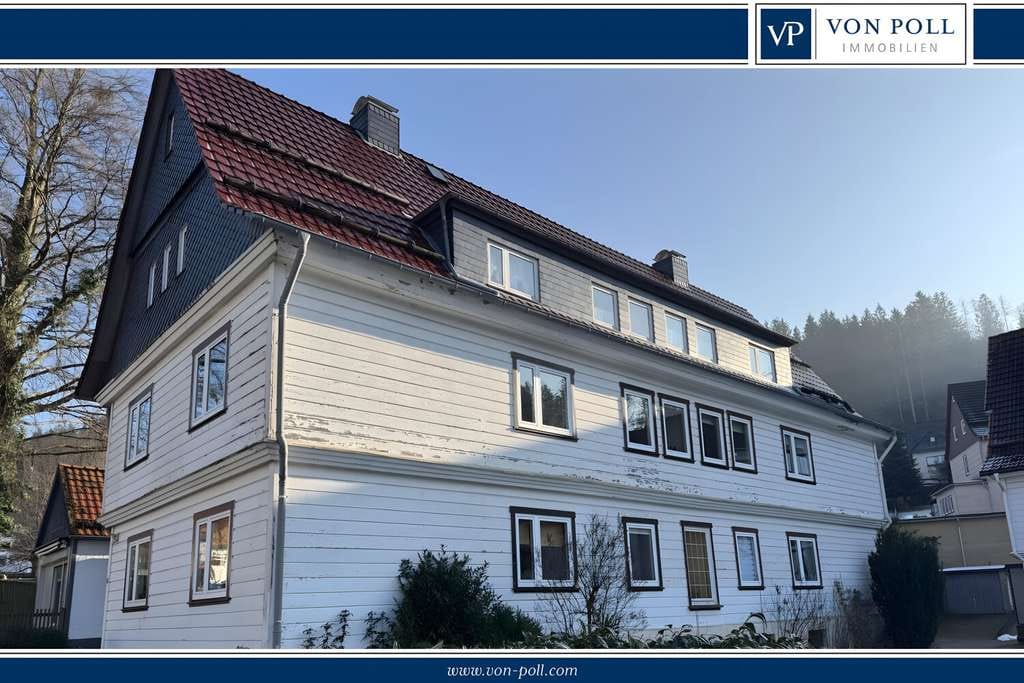 Immobilie in Bad Grund - Interessantes Mehrfamilienhaus mit sechs Wohnungen und einem Pavillon in gut erreichbarer Lage - Bild 0