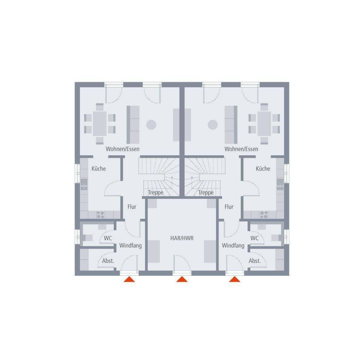 Immobilie in Buckow - Haus mit 2 Haushälften ! Nur 338.200,-EUR je Familie/Haushälfte/Grundstückshälfte ! - Bild 3