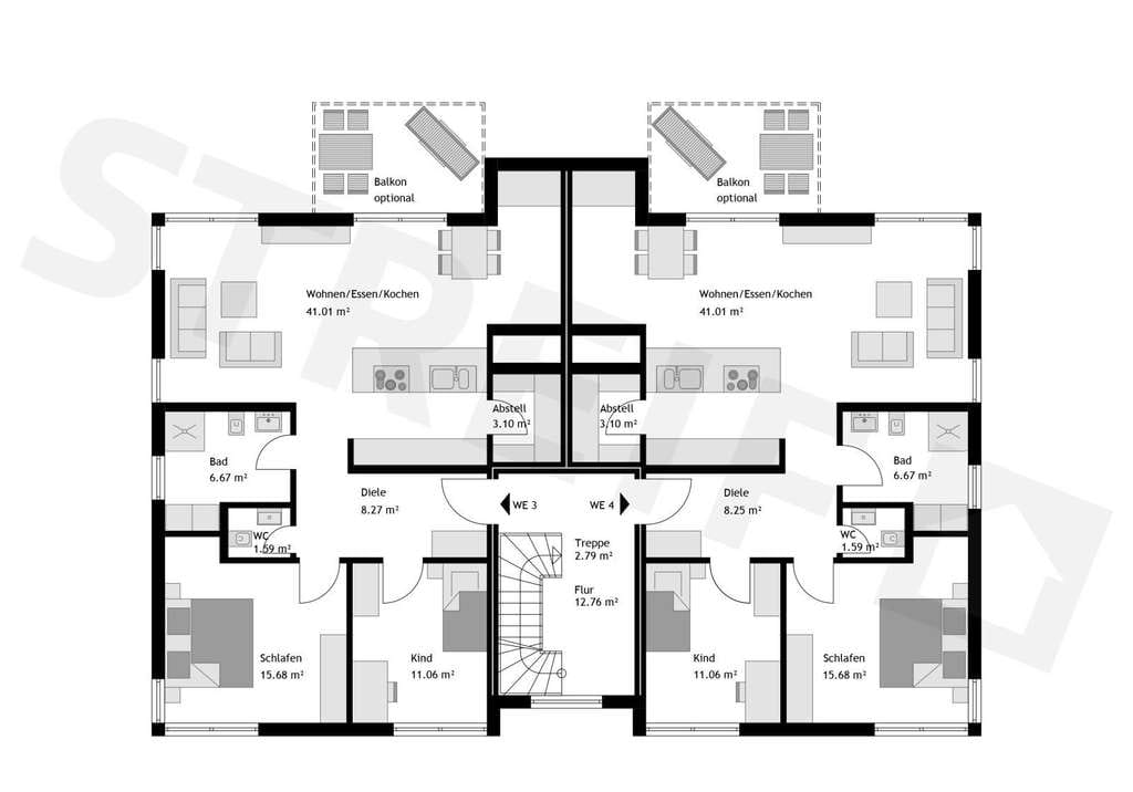 Immobilie in Großenseebach - Zukunftssichere Kapitalanlage Neubauwohnung im KfW 40 QNG Standard - Bild 3