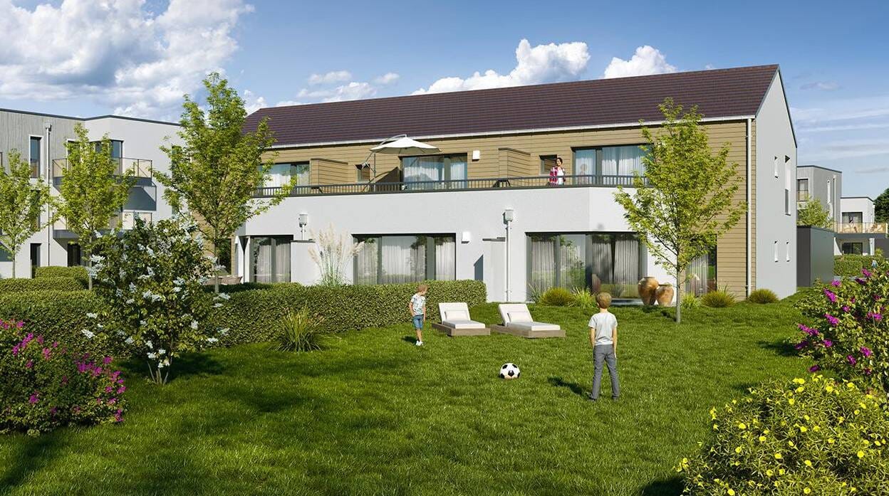 Immobilie in Emskirchen - Projektiertes Reiheneckhaus mit Doppelcarport und Anbau in Toplage von Emskirchen - Bild 2