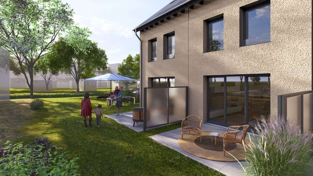 Immobilie in Schlaitdorf - Reihenendhaus KfW-40 NH mit ca. 122 m² Wohnfläche | Neubauprojekt in Schlaitdorf - Bild 0