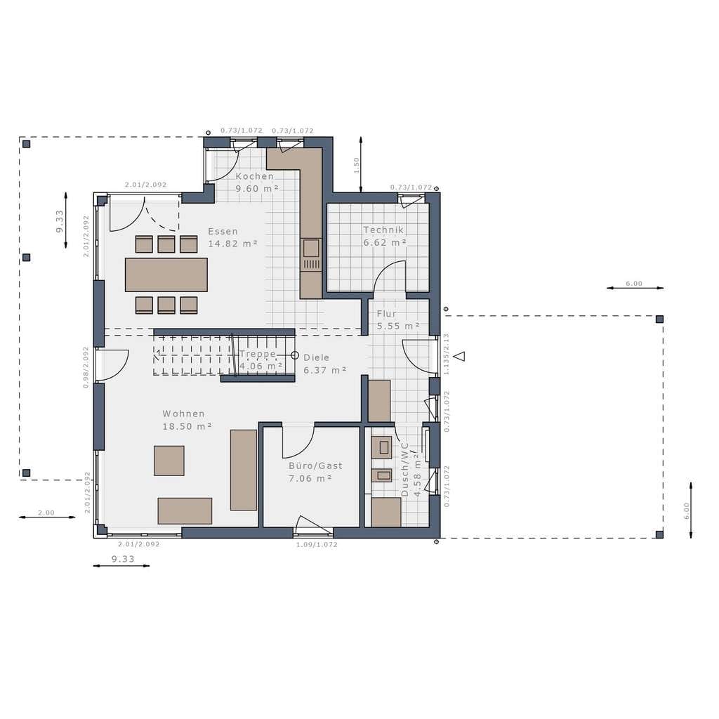 Immobilie in Burghaun - Exclusiv für Schwabenhaus-Baufamilen: moderner Neubau in naturnaher Lage - Bild 4