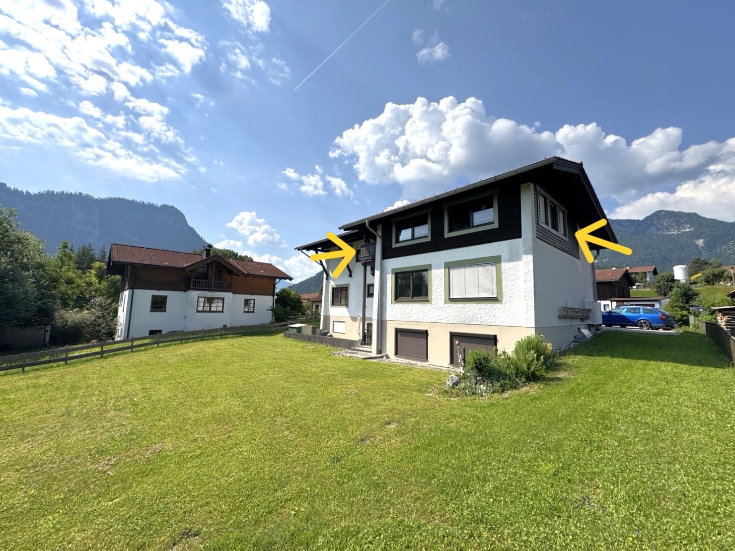 Immobilie in Inzell - Stille, helle 3-Zi.-Maisonette-ETW am Naturrand mit freiem Landschaftsblick mit Möbel und Stellplatz - Bild 2