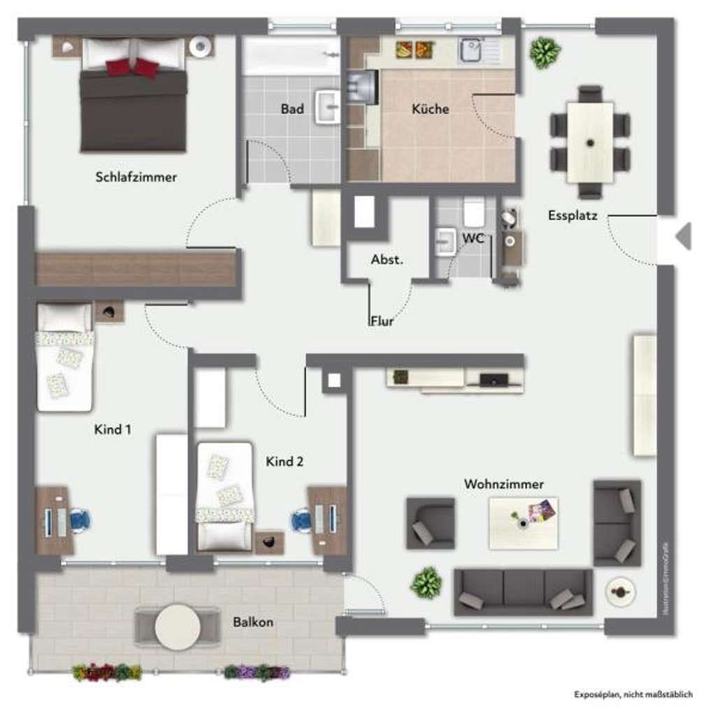 Immobilie in Kuchen - Platz für die Familie! Attraktive 4,5 Zimmer-Wohnung für exklusive Ansprüche! - Bild 1