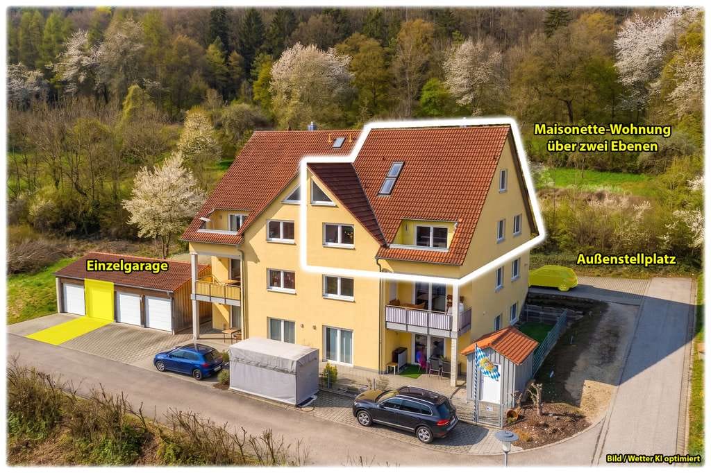 Immobilie in Dietfurt an der Altmühl - Traumhaftes Wohnen auf zwei Ebenen in Dietfurt-Töging - Weitblick inklusive & kurzfristig bezugsfrei - Bild 1
