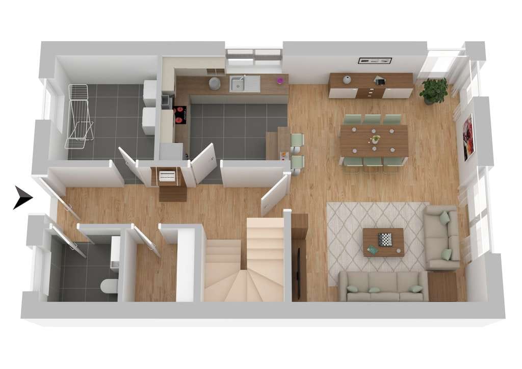 Immobilie in Rastenberg - Moderne Doppelhausvilla inkl. Grundstück in guter Wohnlage - Bild 2