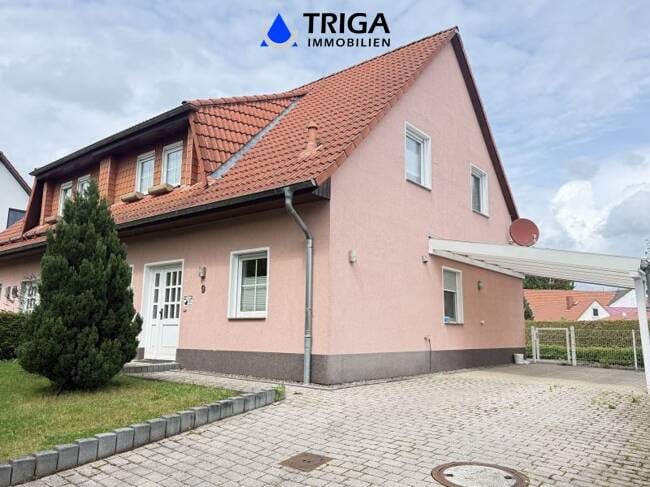 Immobilie in Nordhausen - Einziehen und Wohlfühlern! Einfamilienhaus mit großen Carport, Kaminofen, Einbauküche und  Terrasse! - Bild 0