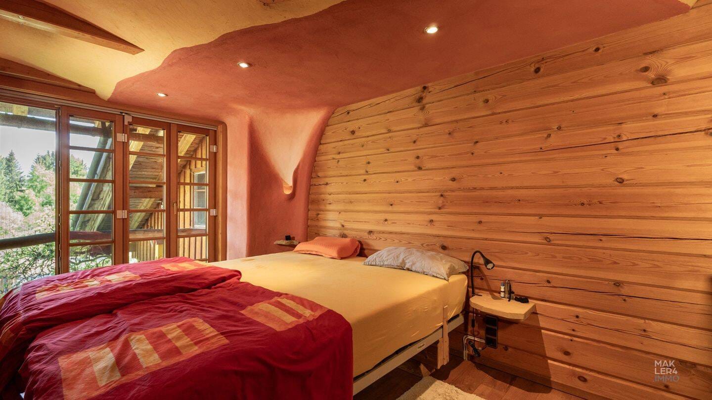 Immobilie in Wiggensbach - Skandinavisches Blockhaus-Anwesen im Allgäu mit Tenne und besonderem Areal - Bild 3