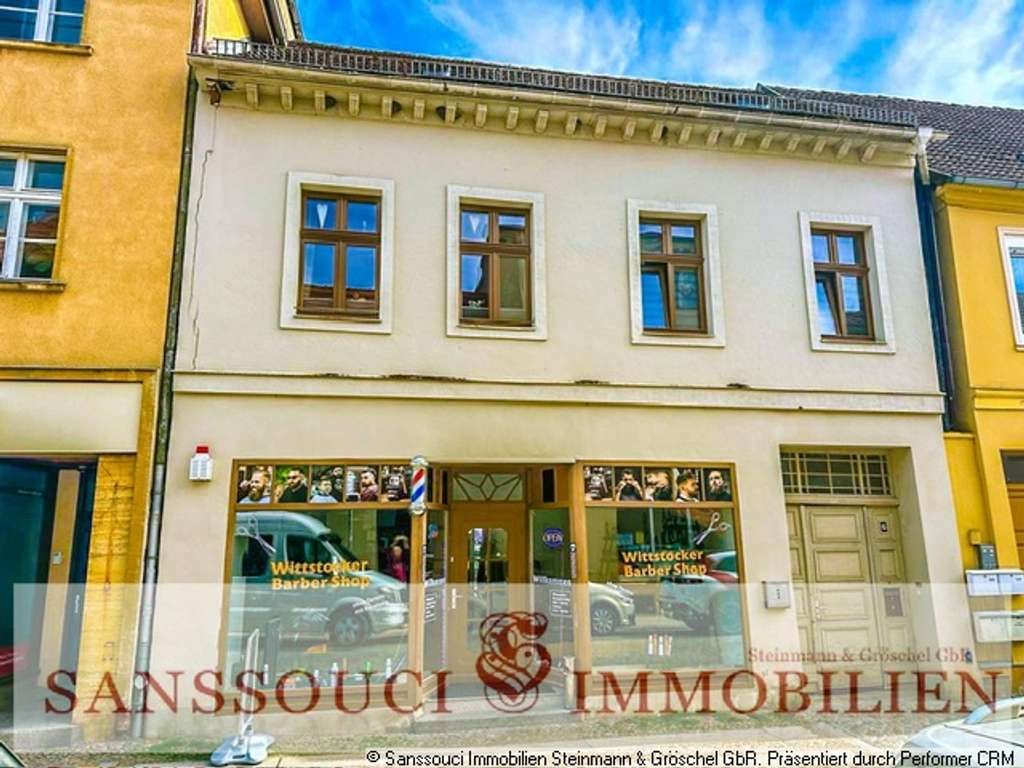 Immobilie in Wittstock/Dosse - Charmantes Stadthaus in Wittstock/Dosse – Wohn- und Geschäftshaus für kreative Köpfe - Bild 0
