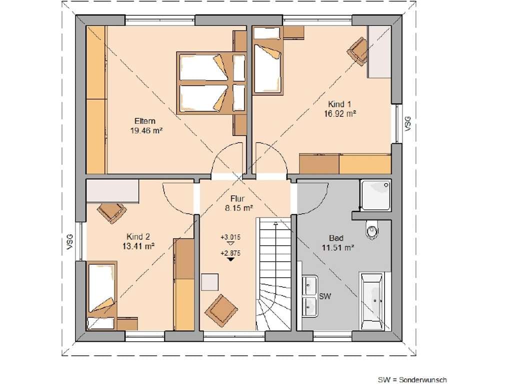 Immobilie in Amtsberg - Frei geplante Stadtvilla von Kern-Haus im Amtsberg! - Bild 3