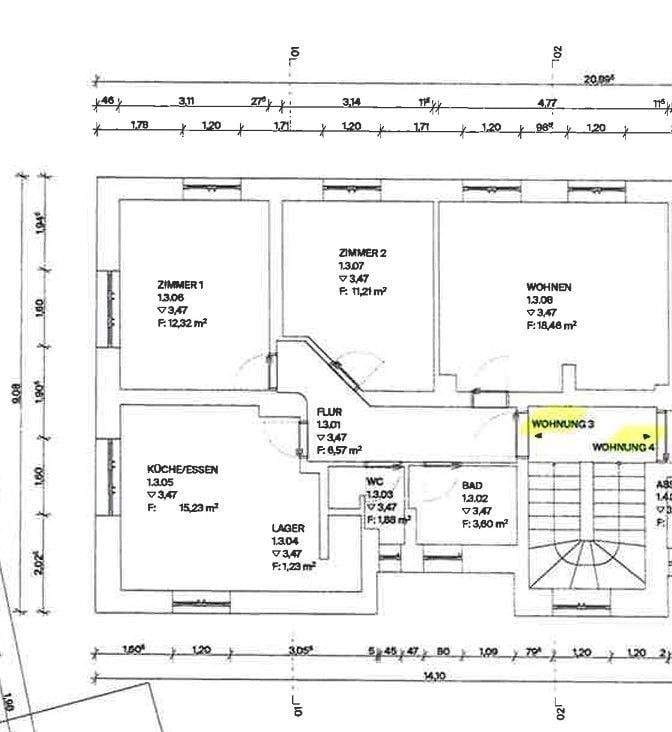 Immobilie in Waldsassen - Sanierte 3-Zimmer-Altbauwohnung in Waldsassen - Bild 1