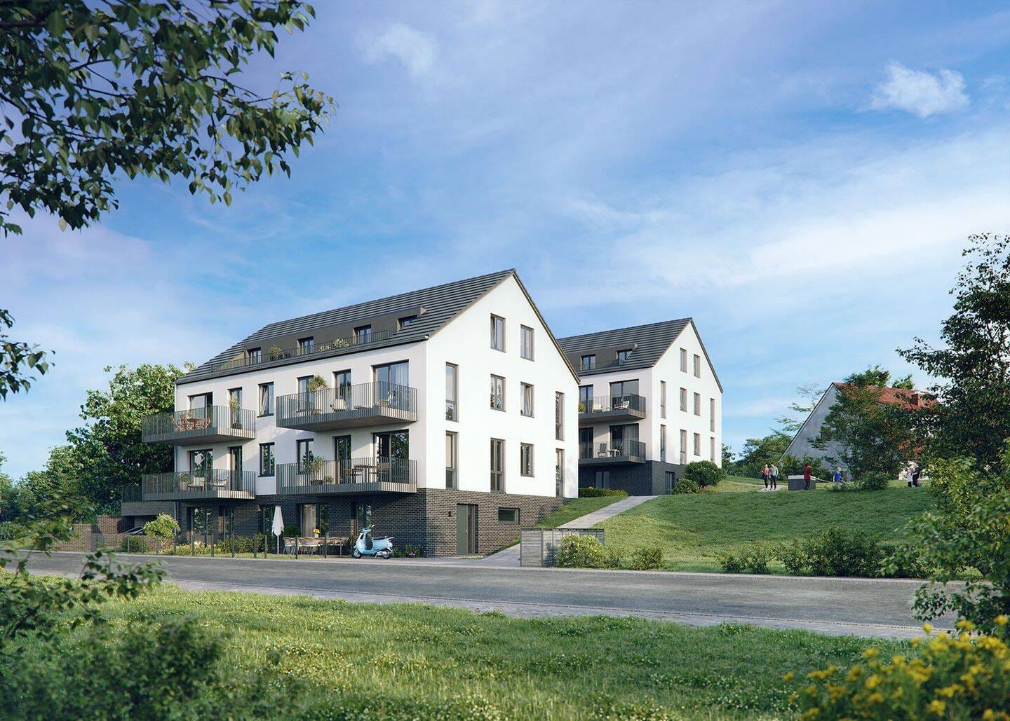 Immobilie in Bubenreuth - SUNHILL - sonnige 3-Zimmer-Penthouse-Wohnung mit Dachterrasse/Aufzug/2 TG-Stellplätzen in TOP-Lage - Bild 1