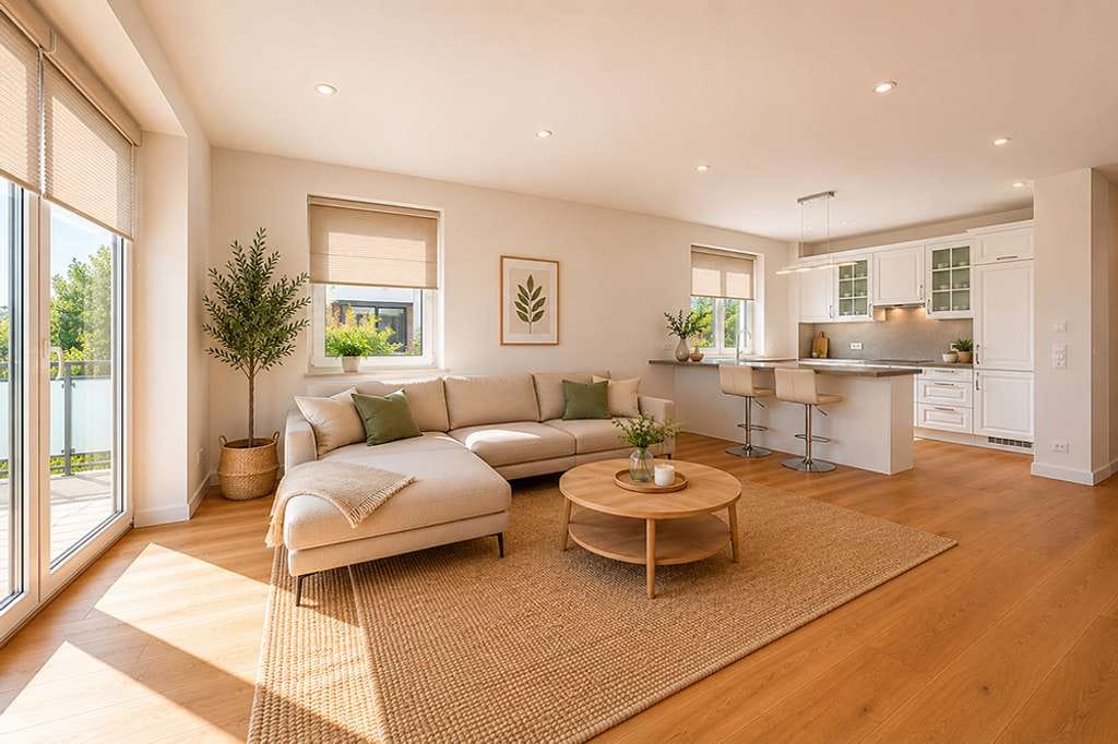 Immobilie in Klein Nordende - 3D VIRTUAL TOUR - Moderne  Wohnung mit Fahrstuhl und Carport in Klein Nordende - Bild 2