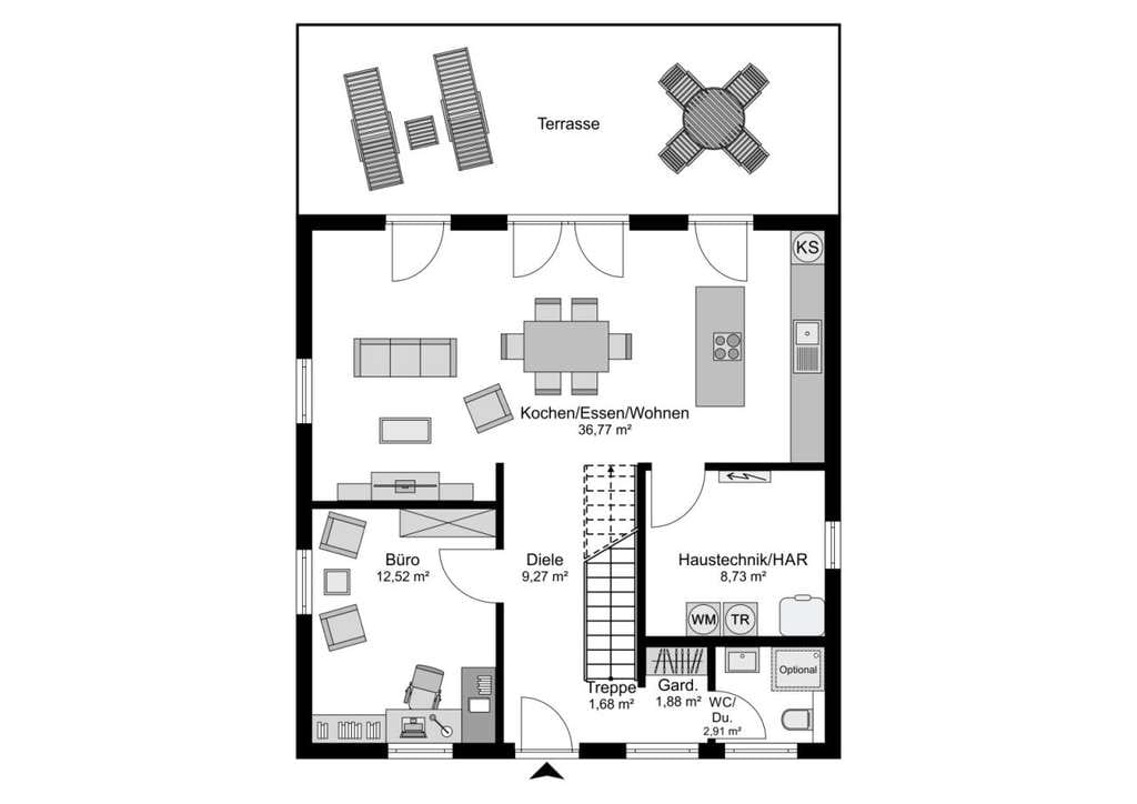 Immobilie in Lohnweiler - Ein Traumhaus als Effizienzhaus  incl. Keller  und Grundstück - Bild 3