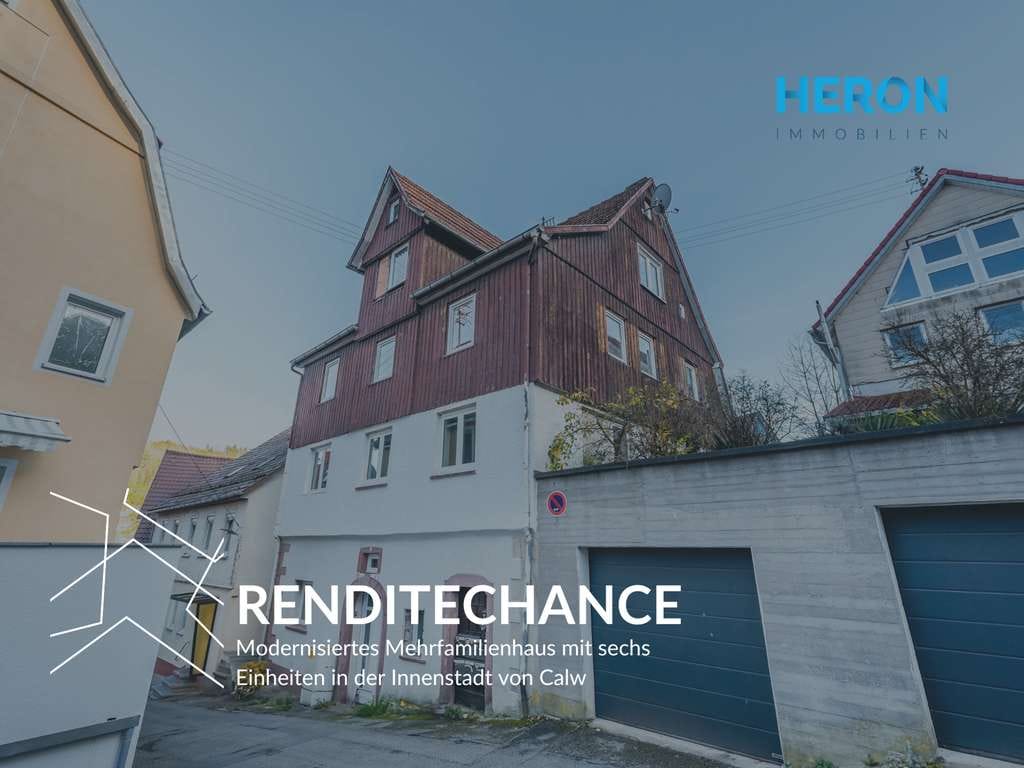 Immobilie in Calw - RENDITECHANCE - Modernisiertes Mehrfamilienhaus mit sechs Einheiten in der Innenstadt von Calw - Bild 0