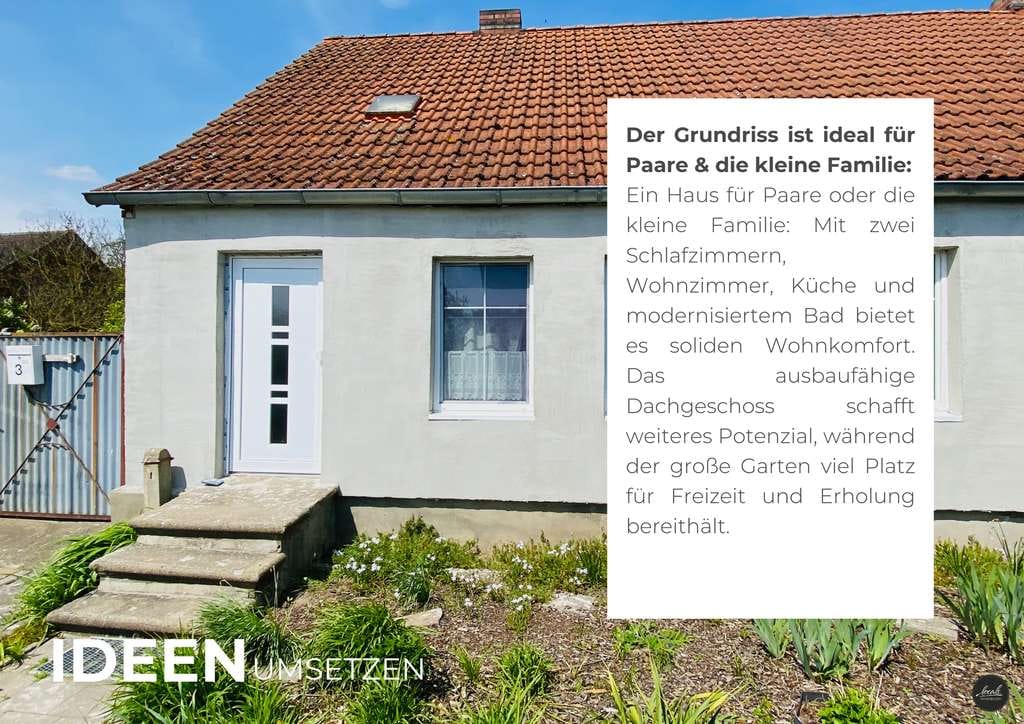 Immobilie in Stüdenitz-Schönermark - Ländlich wohnen, stadtnah leben – Bauernhaus mit Garten, Ausbaureserve und Nähe zu Kyritz - Bild 2