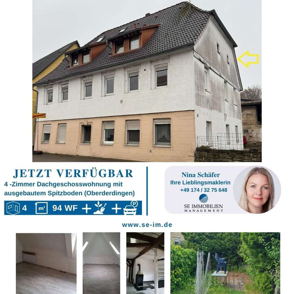 Immobilie in Oberderdingen - Großzügiges Wohnen unterm Fachwerk - Charmante 4 Zimmer-Wohnung in Oberderdingen! - Bild 0