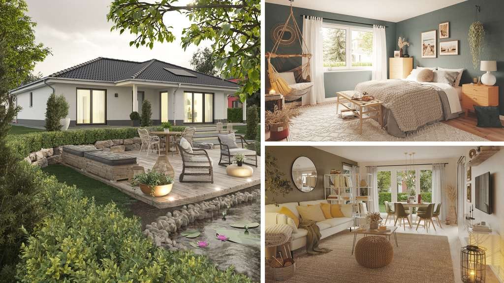 Immobilie in Rietz-Neuendorf - Im Grünen unweit von Berlin: Bungalow 128 – ebenerdig wohnen mit viel Platz & moderner Technik - Bild 4