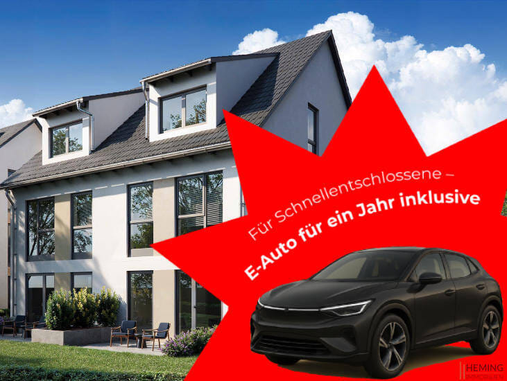 Immobilie in Wallertheim - HEMING-IMMOBILIEN -  Modernes Wohnen in Rheinhessen: Neubau-Doppelhaushälfte mit Wärmepumpe in Wallertheim - Bild 0