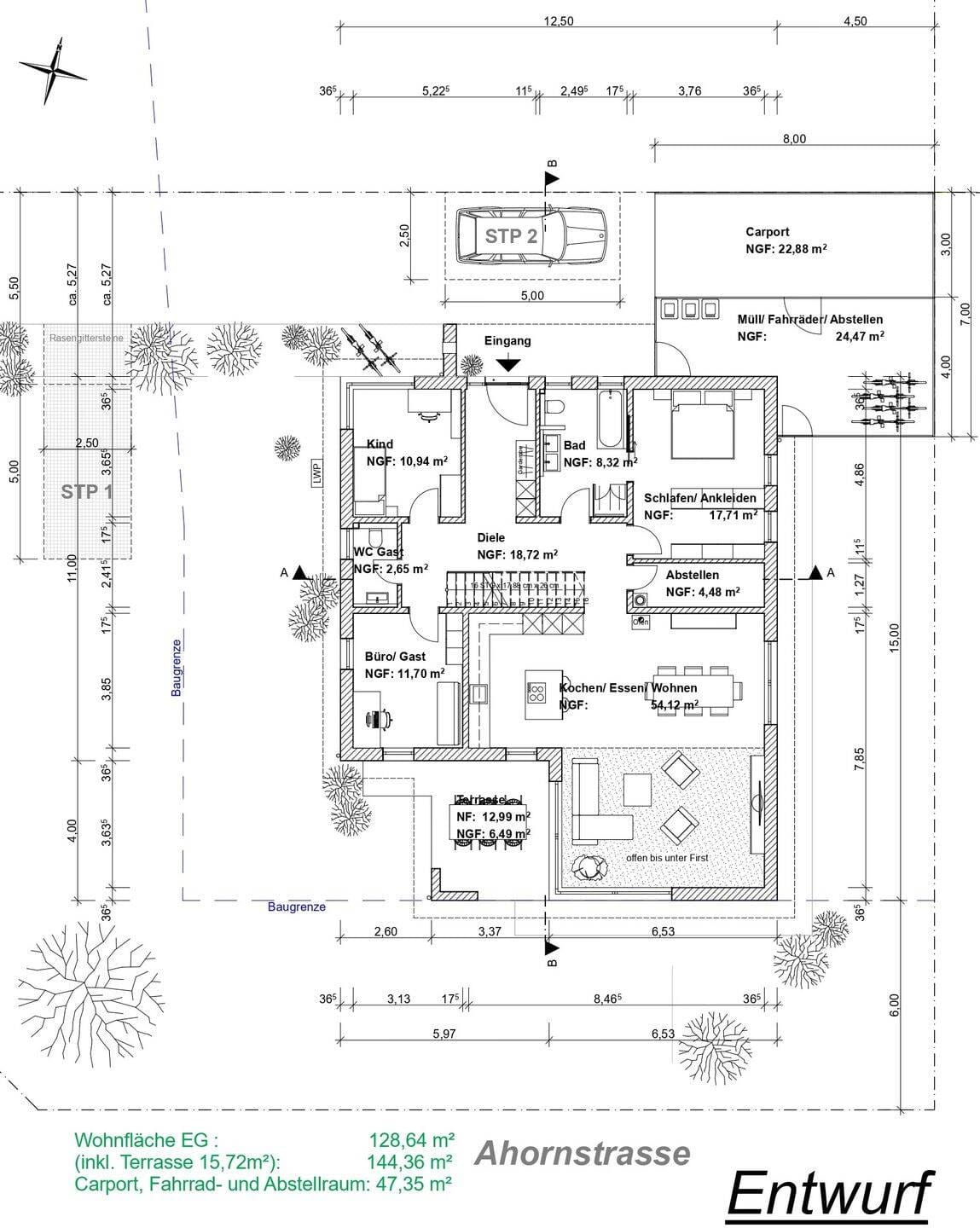 Immobilie in Mahlberg - Bauen auf 723m² Traumgrundstück in Mahlberg – exklusiver Bungalow | 186m² Wohnfläche | individuell - Bild 3