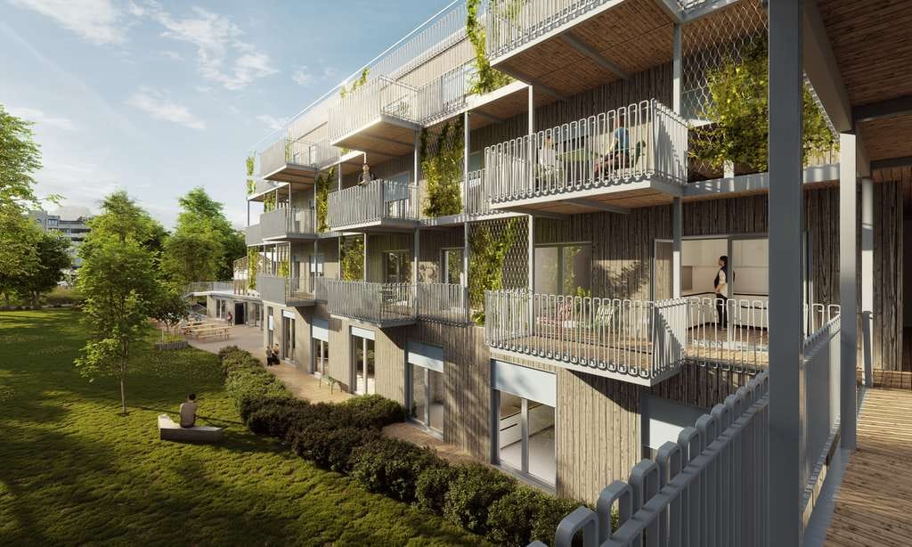 Immobilie in Berlin - S11b - Schicke 2-Zimmer-Genossenschaftswohnung mit Balkon im Neubau aus Holz - Bild 4