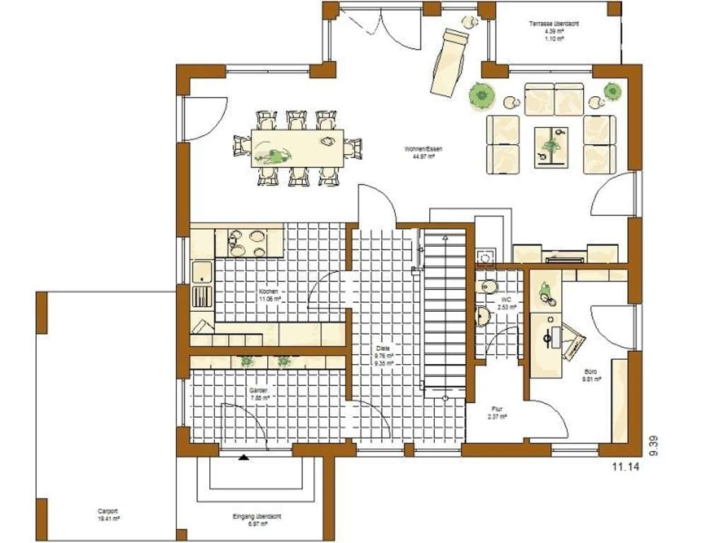 Immobilie in Mickhausen - Bezugsfertiges, attraktives EFH (Arizona) (wie Abb.) incl. Grundstück zzgl. NK - Bild 1