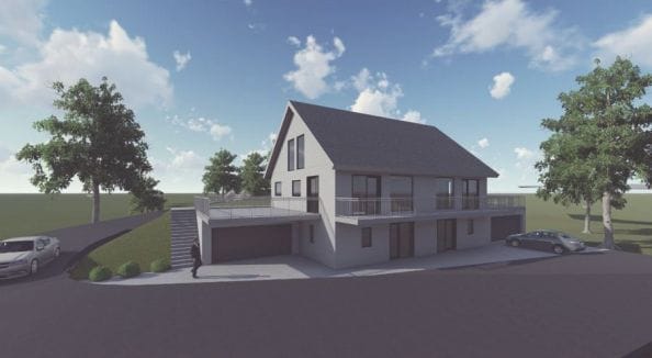 Immobilie in Wörth an der Donau - HS6494 Neubau von zwei Doppelhaushälften in ruhiger Hanglage / Wörth a.d.Donau - Bild 2