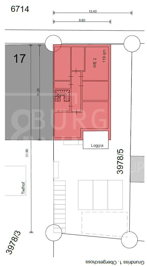 Immobilie in St. Leon-Rot - Positiver Bauvorbescheid für ein 3-Familienhaus * Zentrale Lage * Abrissgrundstück - Bild 3