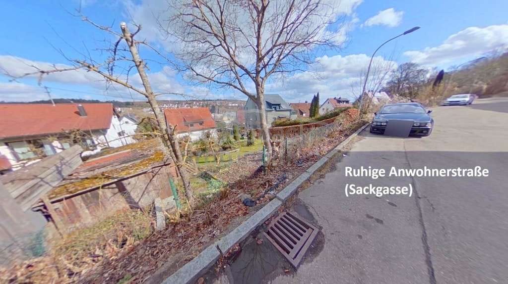 Immobilie in Blaustein - „3-FH (bereits geteilt) in toller Hang-/Aussichtslage (Sackgasse)!“ - Bild 1