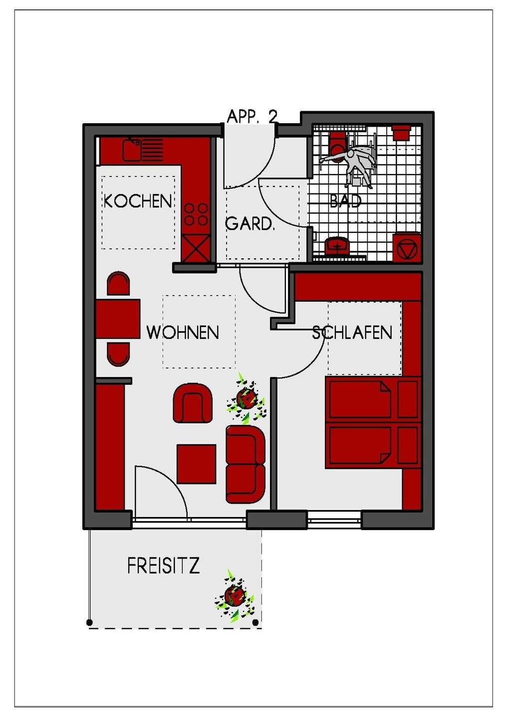 Immobilie in Fürstenstein - Attraktive Kapitalanlage im Betreuten Wohnen - Erdgeschosswohnung in der "Villa am Schlossberg" in Fürstenstein - Bild 0