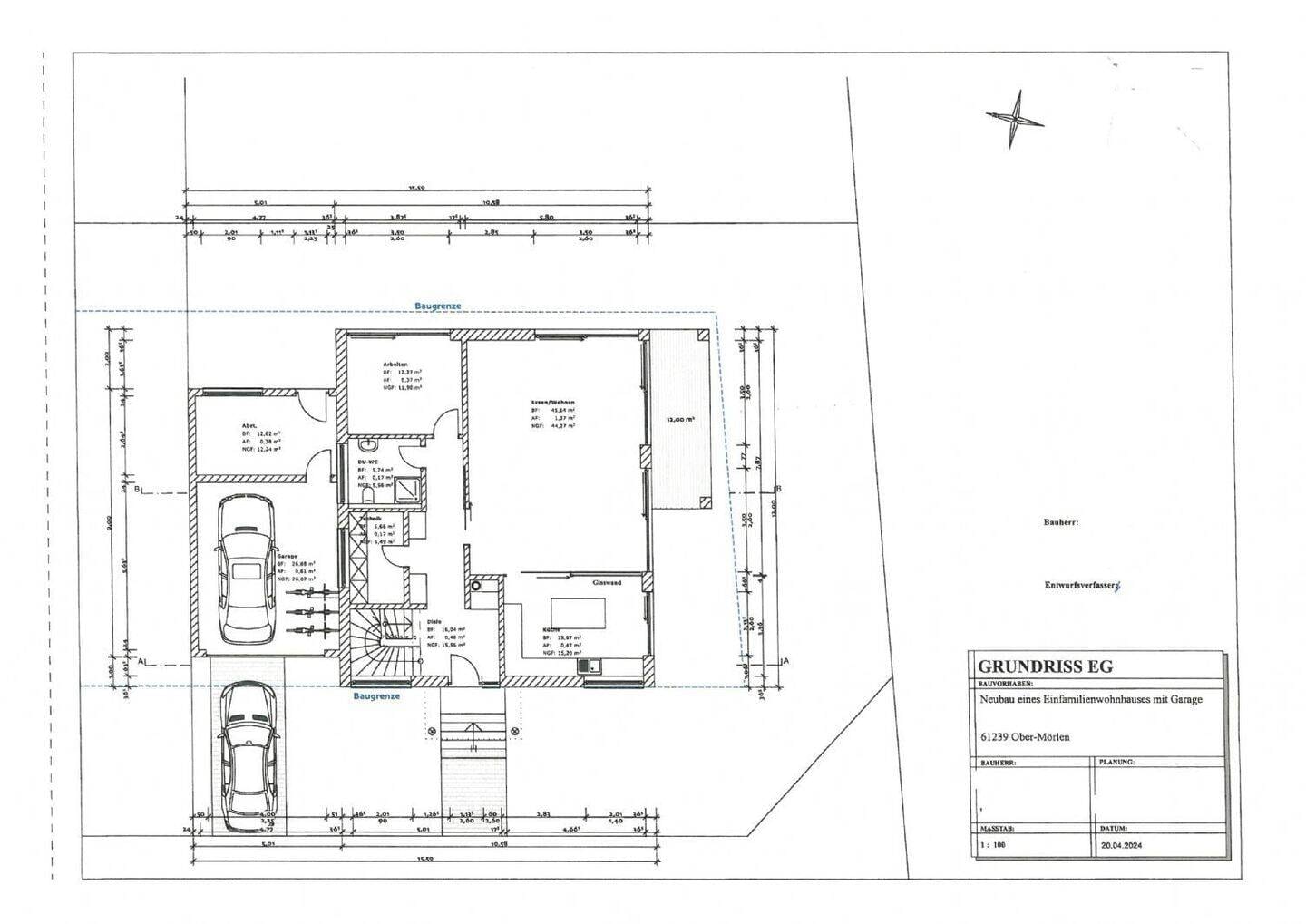 Immobilie in Ober-Mörlen - Provisionsfrei!! Hochwertiges Neubau Kfw 40+ EFH mit Einliegerwohnung - Bild 4