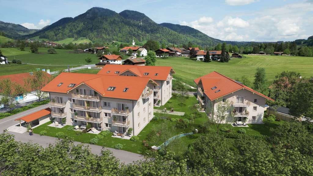 Immobilie in Ruhpolding - "Otto-Filitz-Park" Ruhpolding: Neubau 4-Zimmer-Eigentumswohnung im ersten Obergeschoss mit Balkon - Bild 0