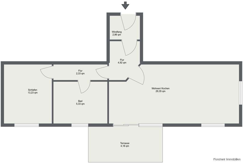 Immobilie in Großensee - Attraktive Kapitalanlage! 
Gepflegte 2-Zimmer-Terrassenwohnung mit KFZ-Stellplatz in zentraler Lage - Bild 2