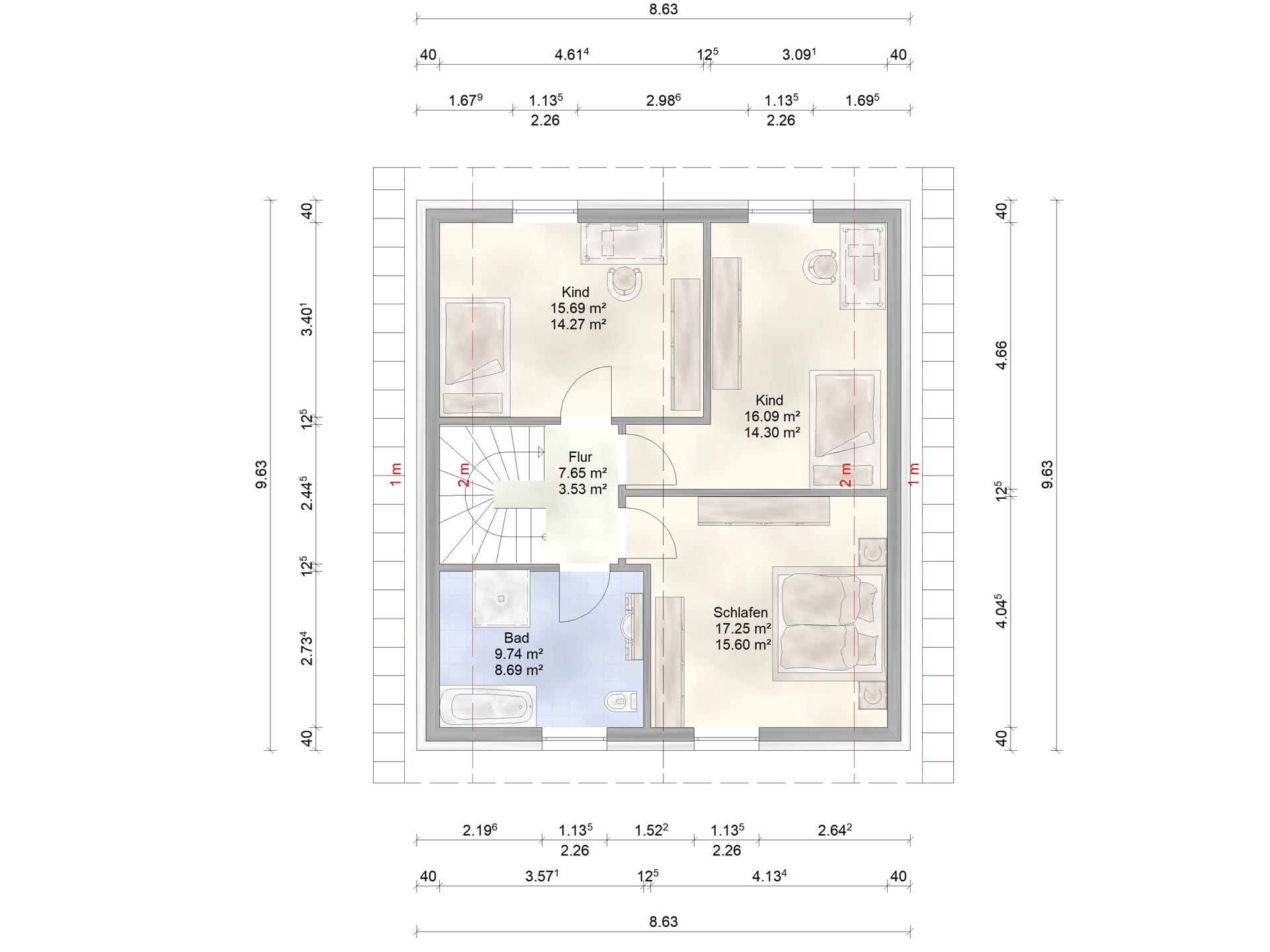 Immobilie in Malsfeld - Neubau 1170 M - Elfershausen, KfW 55, inkl. Grundstück- keine Provision - Bild 2