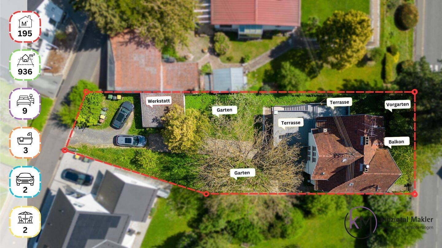 Immobilie in Wächtersbach - ZENTRAL, CHARMANT, ZUKUNFTSSICHER - Stadtvilla als Wohntraum oder Investition - Bild 1